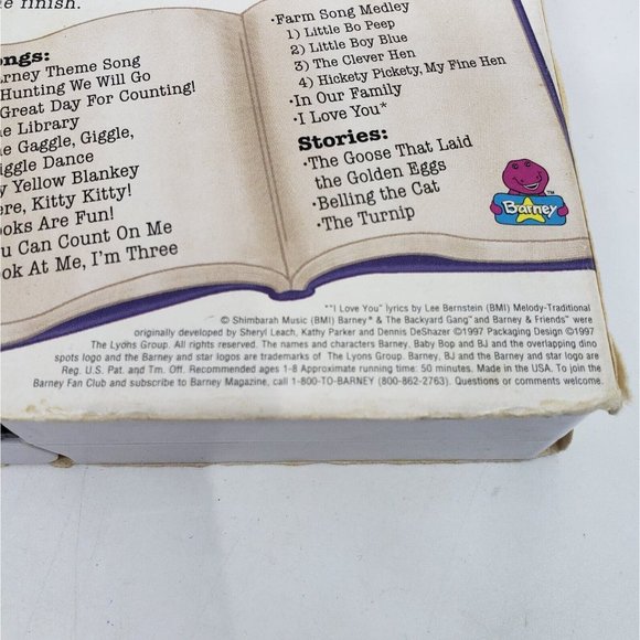 Barney VHS Tapes Kids Educational Lessons Feelings/Counting/Sing-along Lot of 3 - Picture 10 of 11